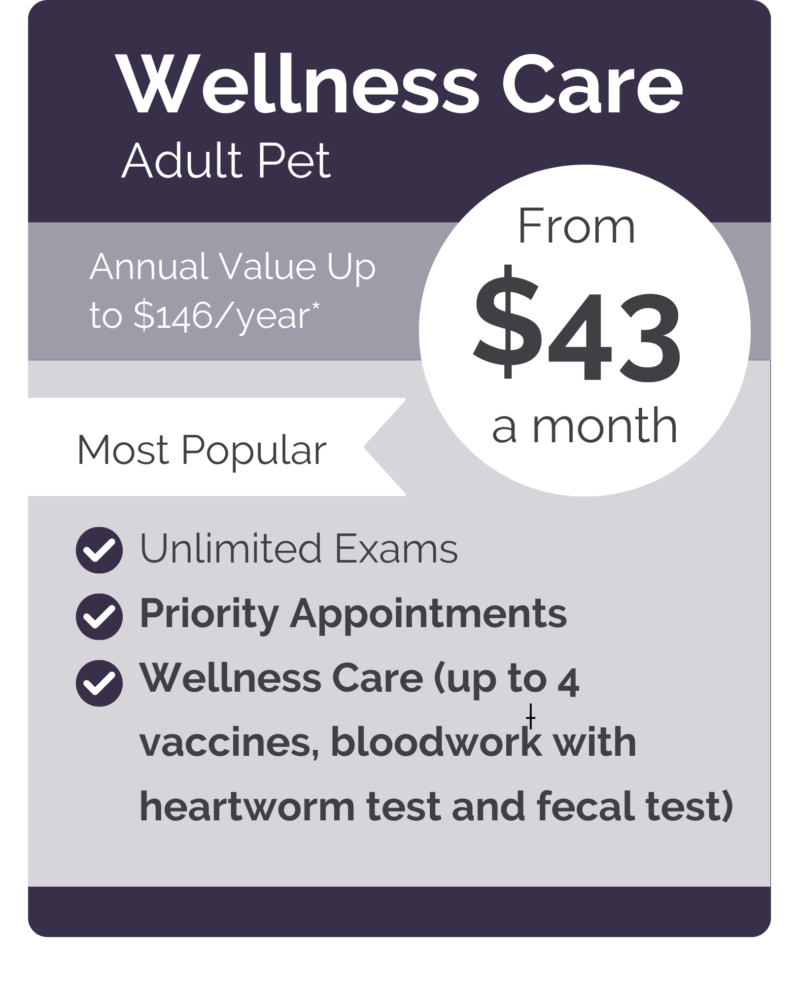 County VIPet Plan_pricing_Wellness